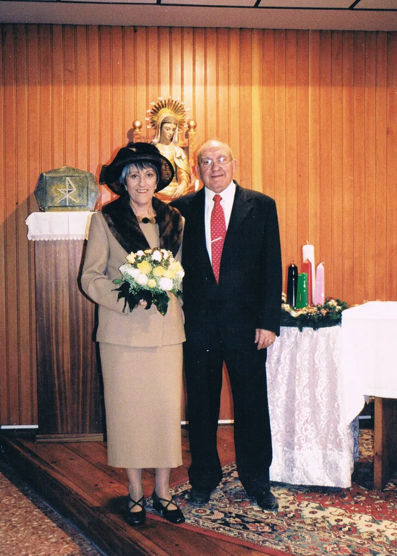 Inma y Paco el día de su boda